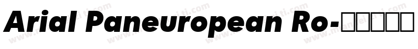 Arial Paneuropean Ro字体转换